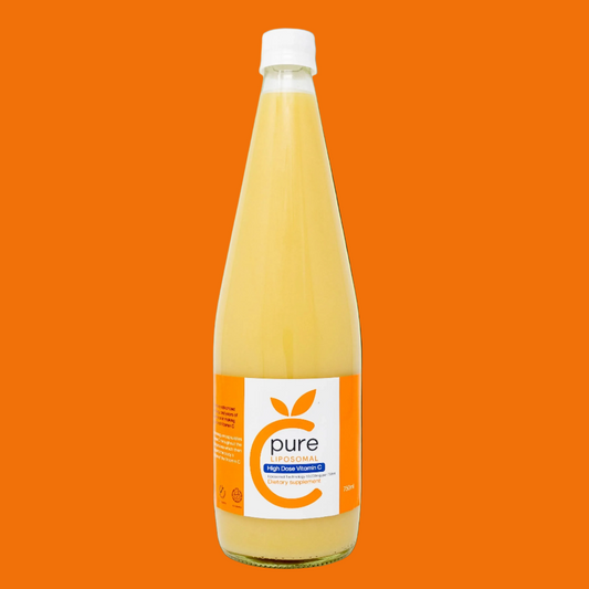 Liposomal Vitamin C
Get the ultimate Vitamin C experience with C-Pure's liposomal Vitamin C! Get all the benefits of Vitamin C with a more efficient and more bioavailable delivery system. 